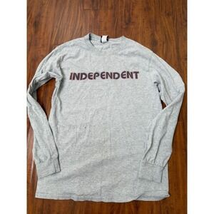 Independent Trucks Y2K BAUHAUS LONG SLEEVE Skateboard T Shirt ATHLETIC HEATHER